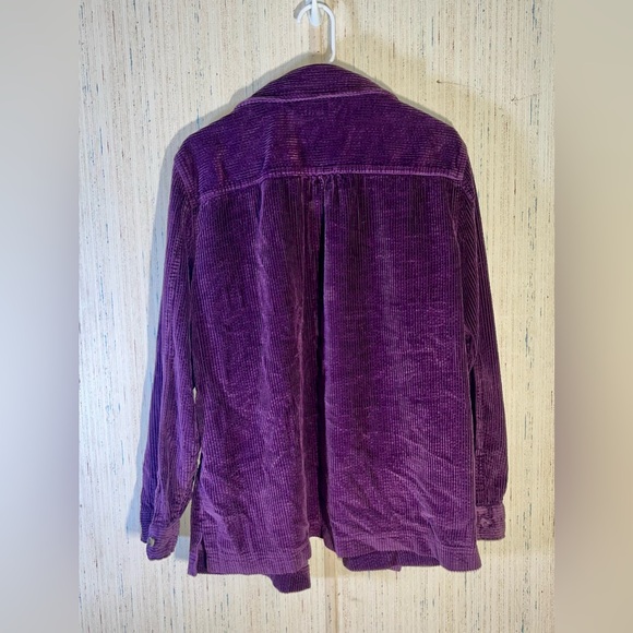 L.L. Bean Purple Corduroy Button Down - Picture 3 of 3